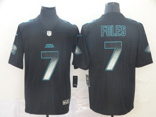 Men's Jacksonville Jaguars #7 Nick Foles Black Game Player Jersey1