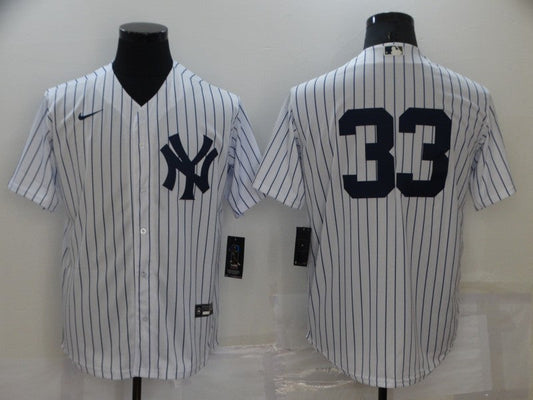 Men's New York Yankees Nick Swisher #33 White Replica Player Name Jersey1