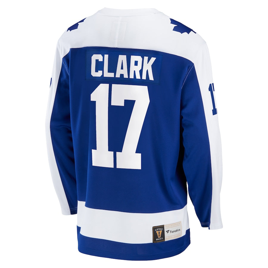 Wendel Clark Toronto Maple Leafs  Breakaway Retired  Jersey - Blue