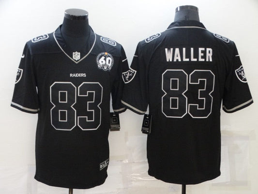 Men's Las Vegas Raiders Darren Waller #83 Black Authentic Game Jersey1