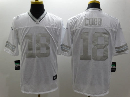Men's Green Bay Packers Randall Cobb #18 White Game Jersey1