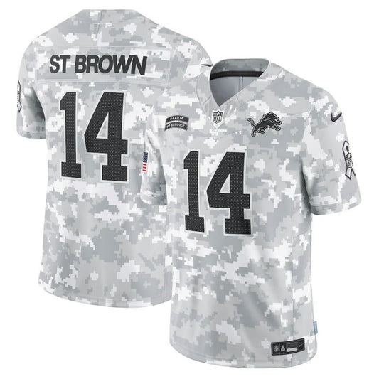 Amon St Brown Detroit Lions Salute To Service 2024 Jersey