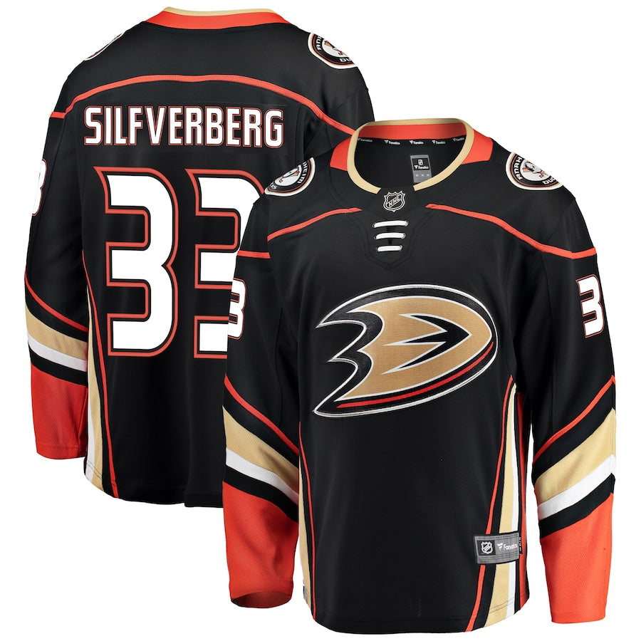 Jakob Silfverberg Anaheim Ducks   Breakaway  Jersey - Black
