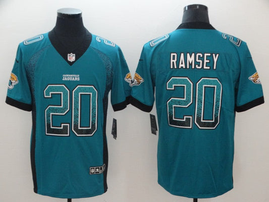 Men's Jacksonville Jaguars Jalen Ramsey #20 Teal Game Player Jersey1