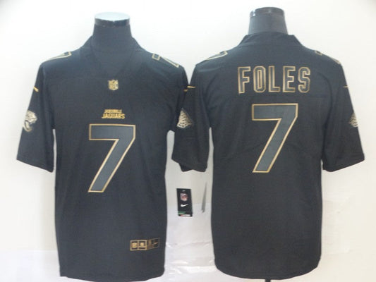 Men's Jacksonville Jaguars #7 Nick Foles Black Game Jersey1