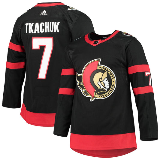 Brady Tkachuk Ottawa Senators   Home Primegreen   Jersey - Black