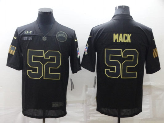 Men's Los Angeles Chargers Khalil Mack #52 Black Game Jersey1