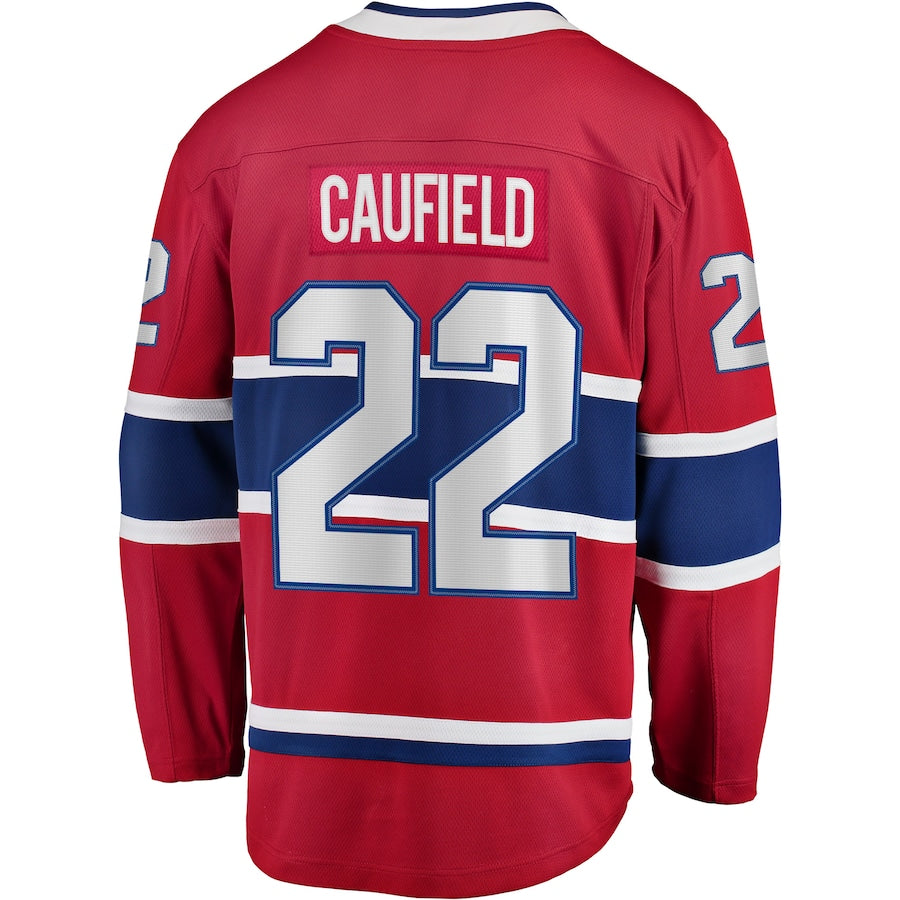 Cole Caufield Montreal Canadiens   Home Breakaway Replica Jersey - Red