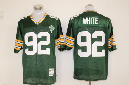 Men's Green Bay Packers Reggie White  Green Legacy Replica Player Jersey1