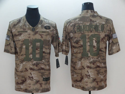 Men's San Francisco 49ers Jimmy Garoppolo #10 Camouflage Game Jersey1