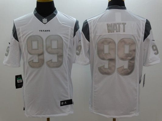 Men's Houston Texans J.J. Watt #99 White Alternate Game Jersey1