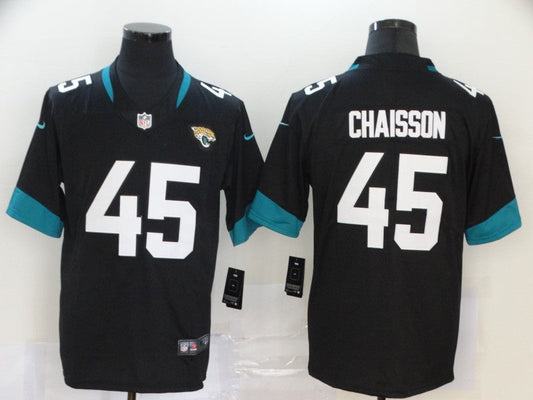 Men's Jacksonville Jaguars K'Lavon Chaisson #45 Black Game Jersey1