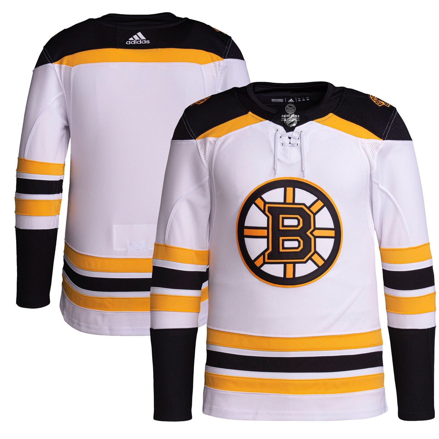 Boston Bruins   Men's Away Primegreen   Jersey - White