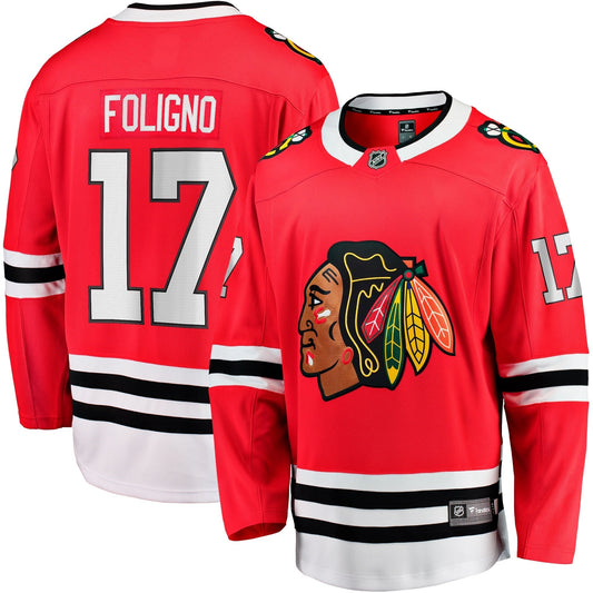 Nick Foligno Chicago Blackhawks   Home Breakaway Jersey - Red