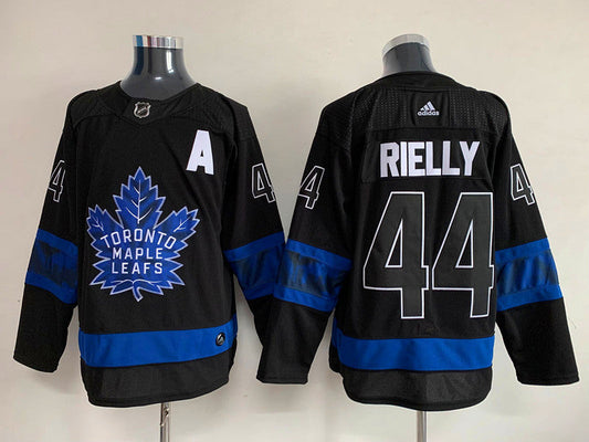 Men's Toronto Maple Leafs Morgan Rielly #44 Black Authentic Player Jersey1