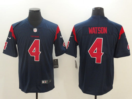 Men's Houston Texans Deshaun Watson #4 Navy Game Jersey1