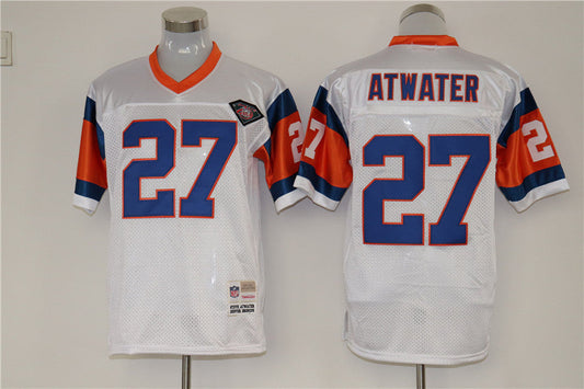 Men's Denver Broncos Steve Atwater  White Legacy Replica Jersey1