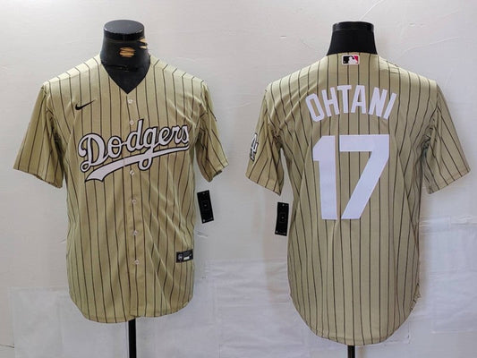 Men's Los Angeles Dodgers Shohei Ohtani #17 Gold Replica Player Jersey