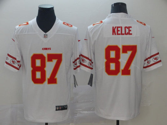 Men's Kansas City Chiefs Travis Kelce White  Player Jersey1
