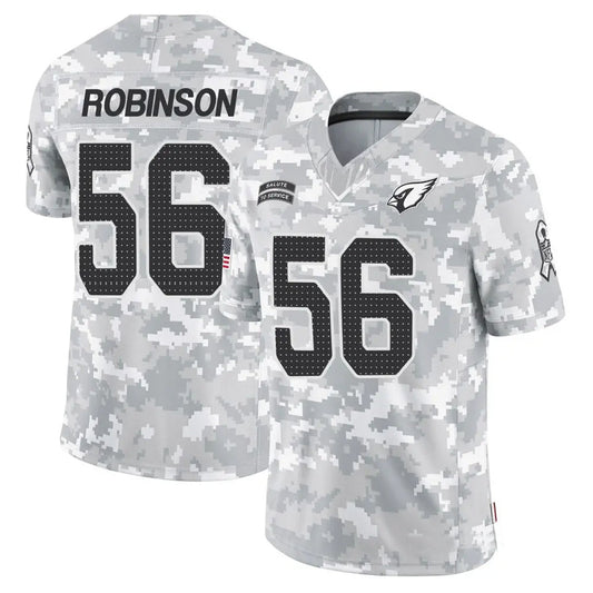 A.Cardinals #56 Darius Robinson Player Camo Salute to Service Limited Stitched Football Jerseys