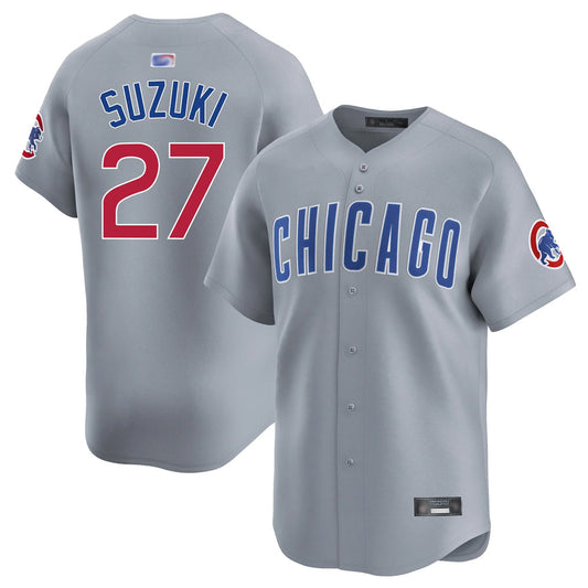 C.Cubs #27 Seiya Suzuki Player Gary Home Game Baseball Jerseys