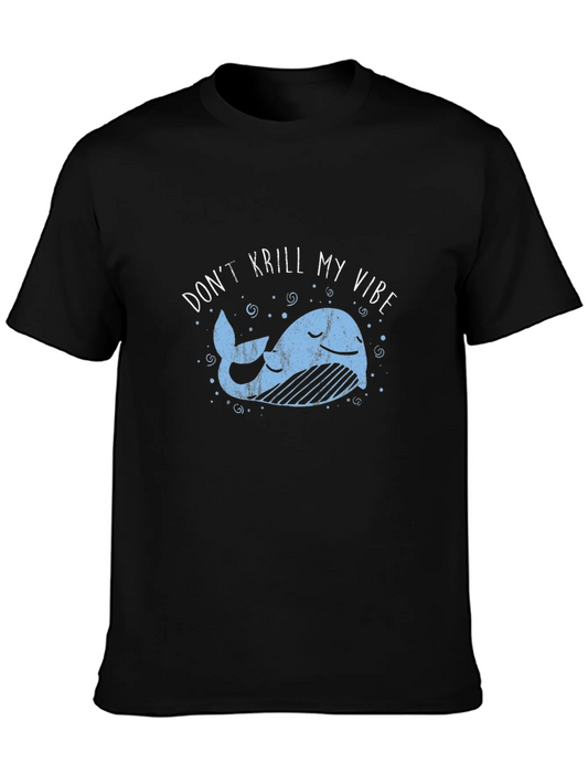 Dont Krill My Vibe Black Graphic Tee