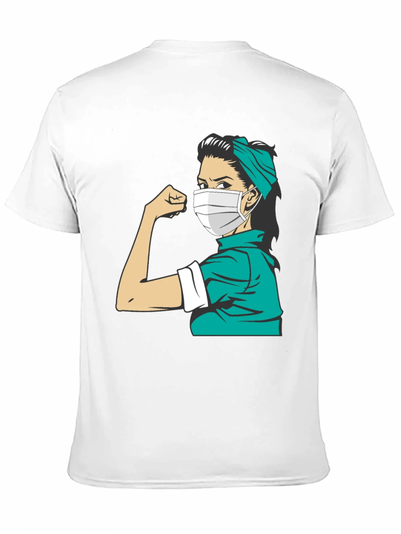 Empowered Nurse T-Shirt - Rosie Riveter Style