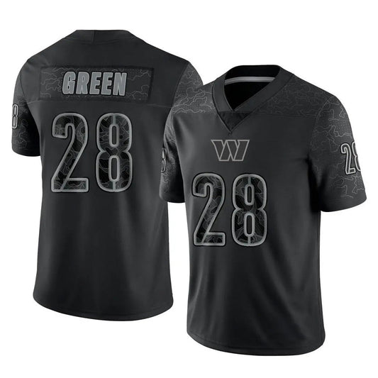 W.Commanders #28 Darrell Green Player Black RFLCTV Limited Football Jerseys