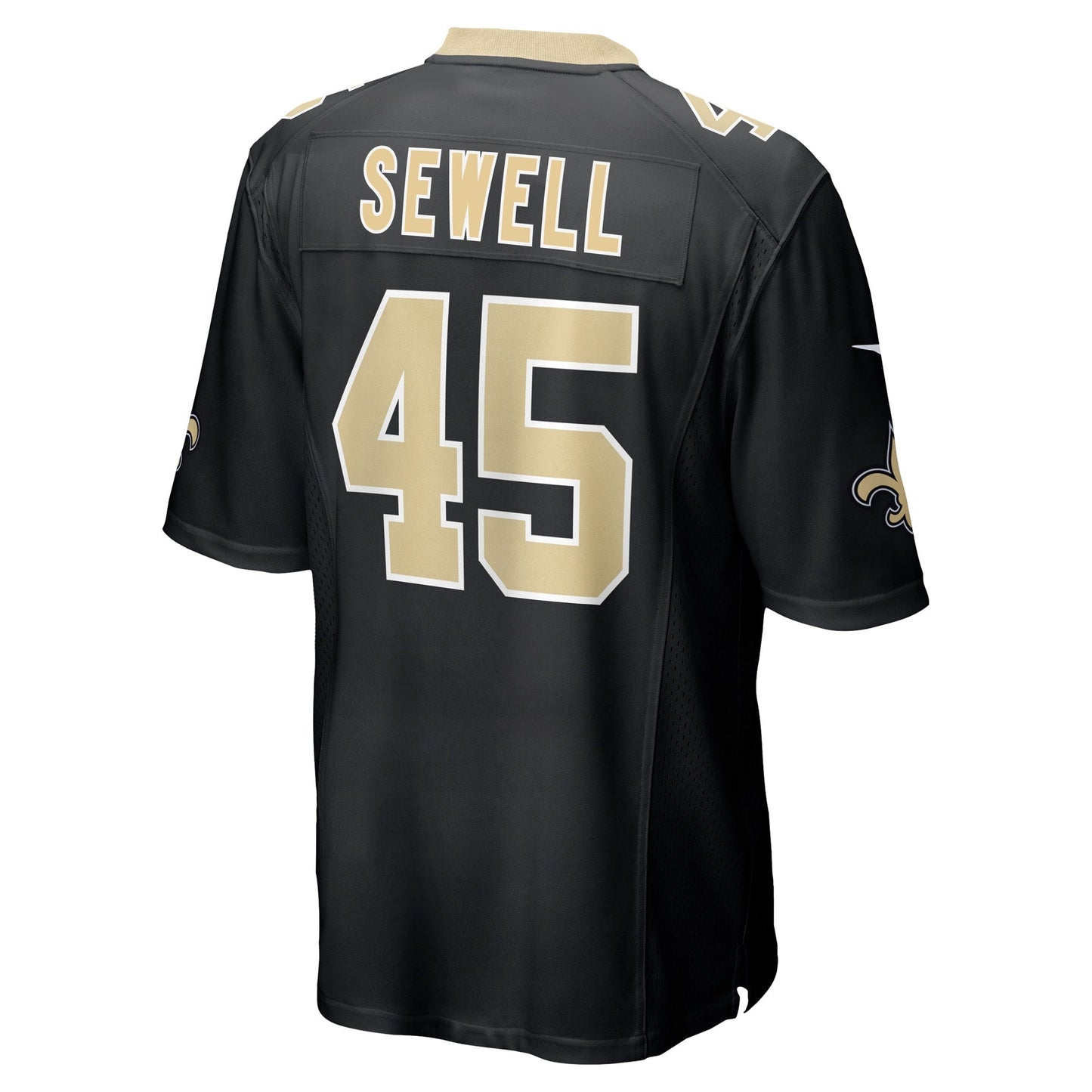 Nephi Sewell New Orleans Saints Nike Game   Jersey - Black