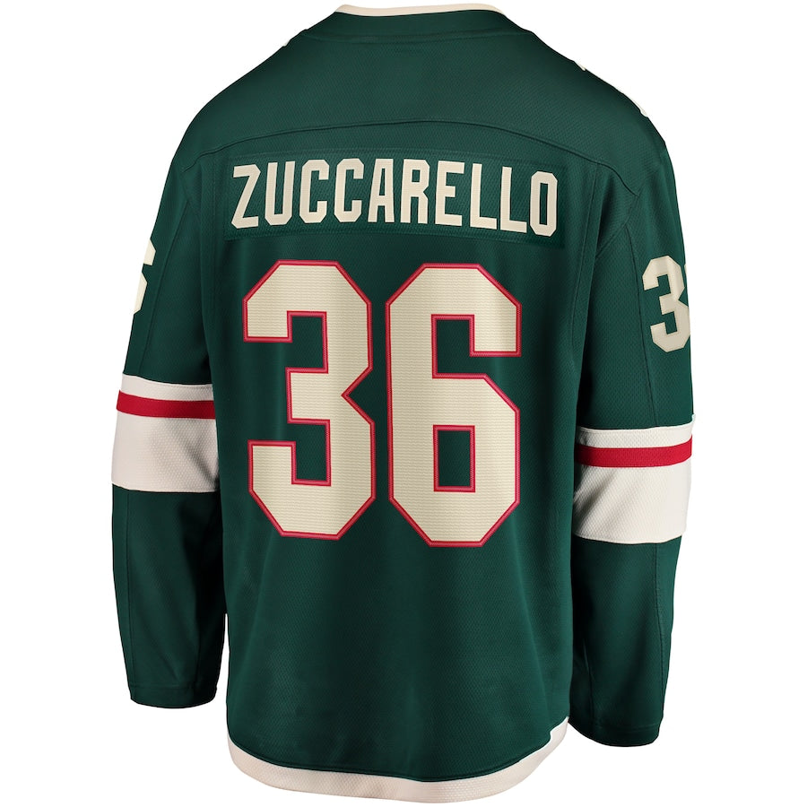 Mats Zuccarello Minnesota Wild   Team Color Breakaway  Jersey - Green