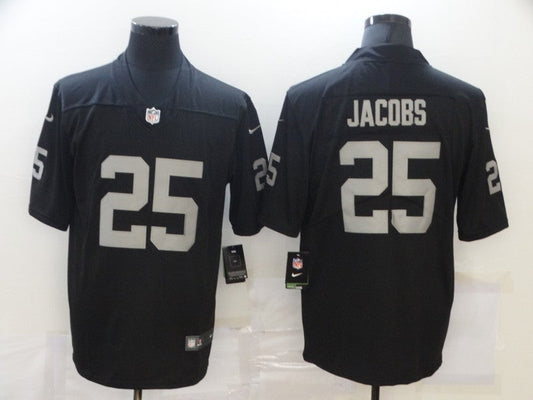 Men's Las Vegas Raiders Josh Jacobs #25 Black Game Jersey1