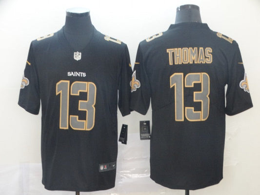 Men's New Orleans Saints Michael Thomas #13 Black Authentic Game Jersey1