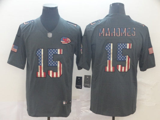 Men's Kansas City Chiefs Patrick Mahomes Black Game Jersey1