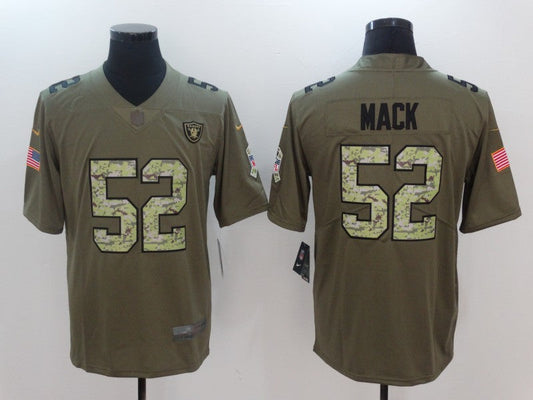 Men's Las Vegas Raiders Khalil Mack #52 Brown Game Player Jersey1