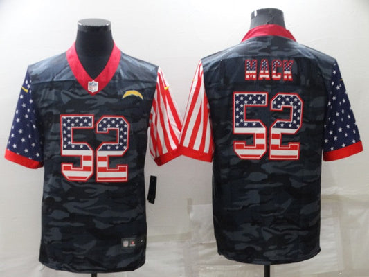 Men's Los Angeles Chargers Khalil Mack #52 Grey Camouflage Player Jersey1