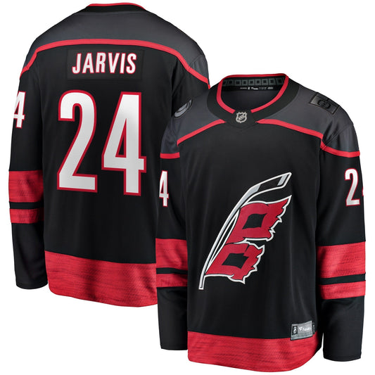 Seth Jarvis Carolina Hurricanes   Home Breakaway Jersey - Black