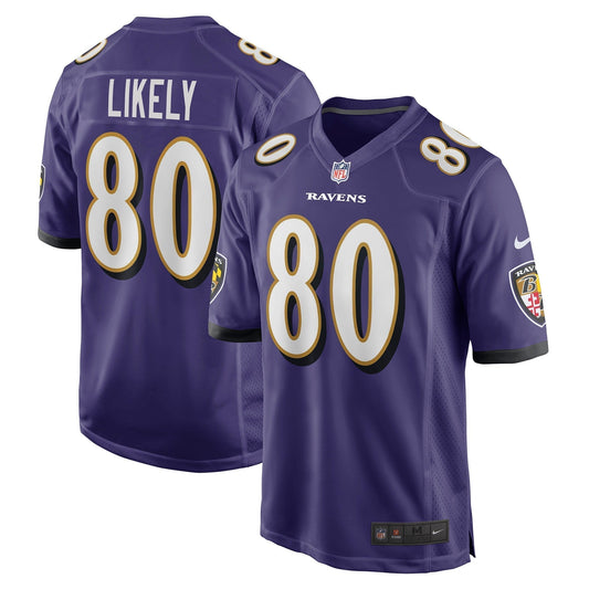 Isaiah Likely Baltimore Ravens Nike   Game Jersey - Purple