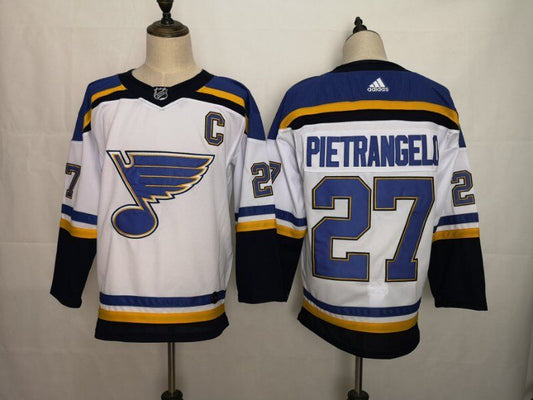 Men's St. Louis Blues Alex Pietrangelo #27 White Breakaway Player Jersey1