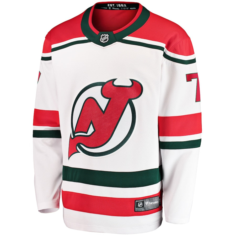Dougie Hamilton New Jersey Devils   2022/23 Heritage Premier Breakaway Jersey - White