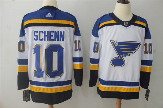 Men's St. Louis Blues Brayden Schenn #10 White Breakaway Player Jersey1