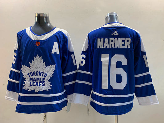 Men's Toronto Maple Leafs Mitch Marner #16 Blue Team Player Jersey1