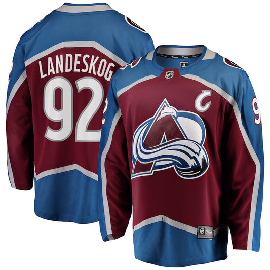 Gabriel Landeskog Colorado Avalanche   Breakaway  Jersey - Burgundy