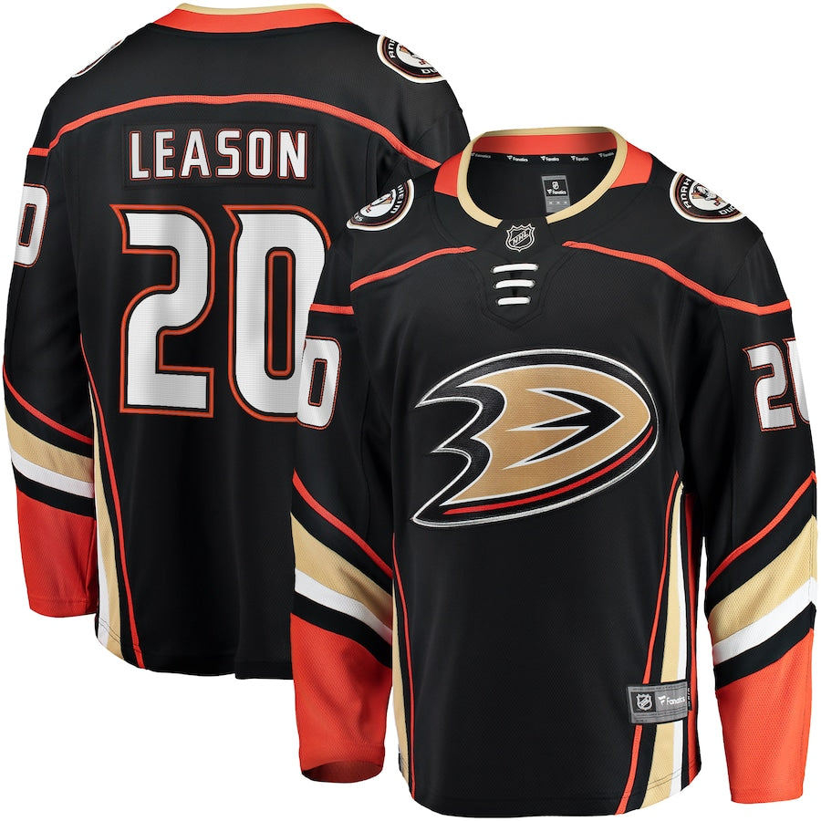 Brett Leason Anaheim Ducks   Home Premier Breakaway  Jersey - Black