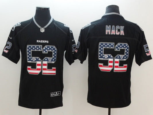 Men's Las Vegas Raiders Khalil Mack #52 Black Player Game Jersey1