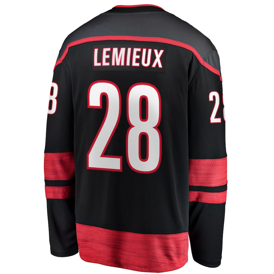 Brendan Lemieux Carolina Hurricanes   Home Premier Breakaway  Jersey - Black