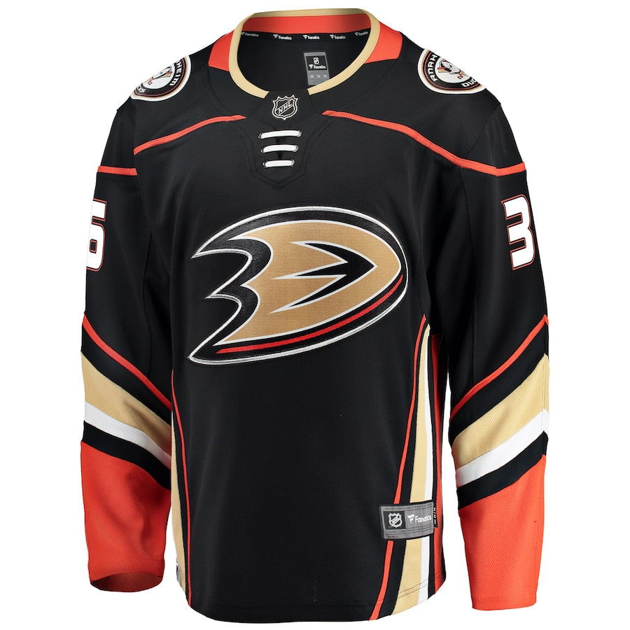 John Gibson Anaheim Ducks   Breakaway  Jersey - Black