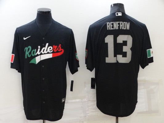 Men's Las Vegas Raiders Hunter Renfrow #13 Black Player Game Jersey1 Joint Edition