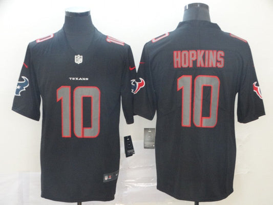 Men's Houston Texans DeAndre Hopkins #10 Black Game Player Jersey1