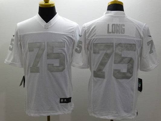 Men's Las Vegas Raiders Howie Long #75 White Game Jersey1