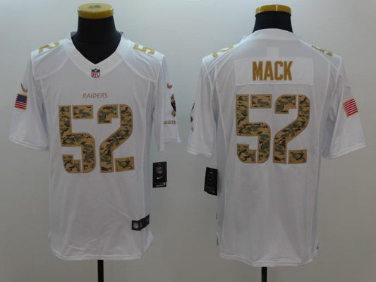 Men's Las Vegas Raiders Khalil Mack #52 White Alternate Game Jersey1
